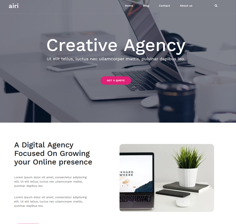Beaytiful Dynamic Website – Airi